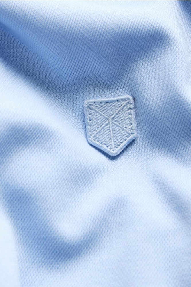 JPRRODNEY SS ZIP POLO STYD SS25 12286330 Chambray Blue